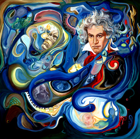 Beethoven. Click here to see enlargement. © Ruth Mayer Fine Art.
