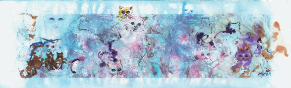 Cats and Things. Click here to see enlargement. © Ruth Mayer Fine Art.