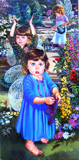 Fairies Wear Socks. Click here to see enlargement. © Ruth Mayer Fine Art.