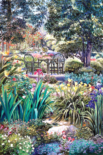 Grandfathers Garden. Click here to see enlargement. © Ruth Mayer Fine Art.