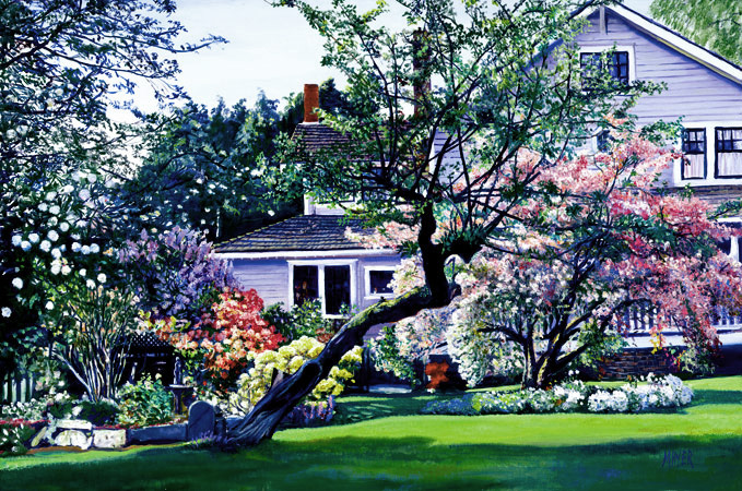 Mrs. Marler's House. Click here to see enlargement. © Ruth Mayer Fine Art.