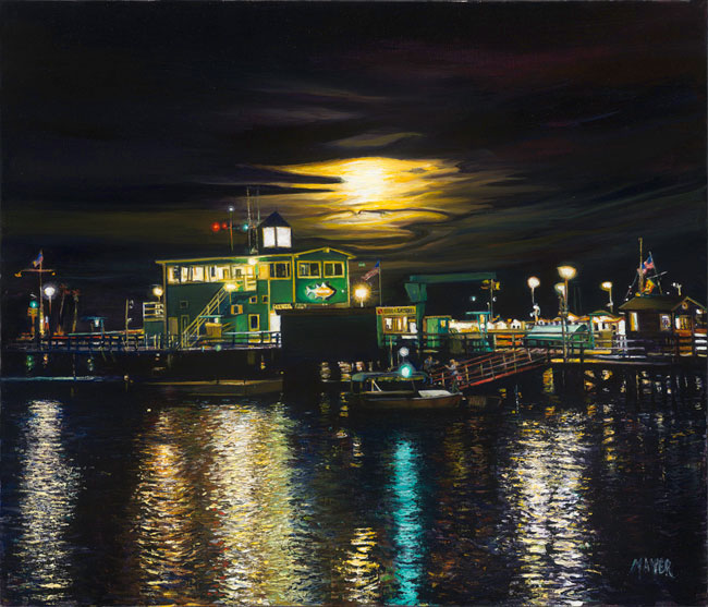 Romance On The Pier. Click here to see enlargement. © Ruth Mayer Fine Art.