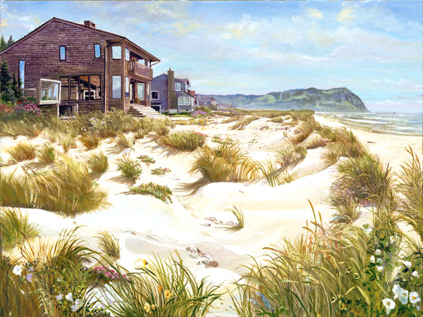 Seaside. Click here to see enlargement. © Ruth Mayer Fine Art.