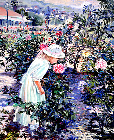 Smell The Roses. Click here to see enlargement. © Ruth Mayer Fine Art.