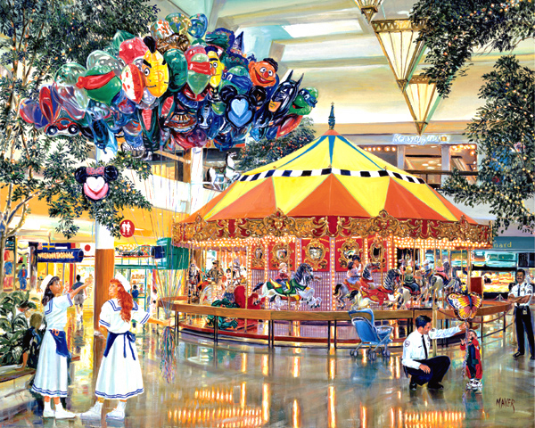 The Carousel. Click here to see enlargement. © Ruth Mayer Fine Art.