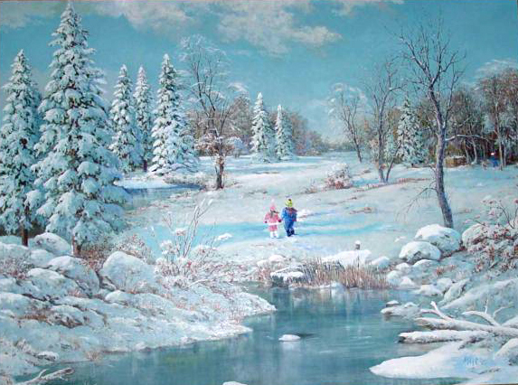 Winter Wonderland. Click here to see enlargement. © Ruth Mayer Fine Art.