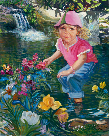 Zabel Water Fairy. Click here to see enlargement. © Ruth Mayer Fine Art.